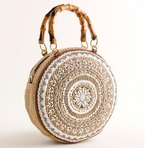 Chico's faux- shell Crossbody Circle bag